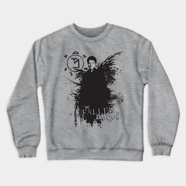 Castiel Crewneck Sweatshirt by potatonomad